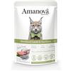 Amanova Cat Umido Sterilised Grain Free 85 gr - Agnello e Sardine - Confezione da 12 pezzi - 1° ORDINE? scegli lo sconto BZR5 / BZR20 + 200 punti fedeltà