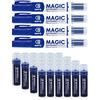 ESENG Whiteboard Marker Magic WM-218 (4 pennarelli + 24 cartucce, blu)