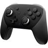 playvital per Nintendo Switch 2 Pro Controller Grip - Adesivi PU & Silicone Cover Tasti Posteriori per Switch 2 Pro Joystick Accessori, Assorbe Sudore - Texture Esagonale Nera