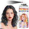 MSDADA Spray per Capelli Temporaneo Nero - Ritocco Radici Capelli Bianchi e Colore per Trucco da Vampiro, Stregone e Tema Dark per Halloween e Cosplay (120 ml)
