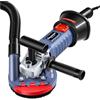 FANZTOOL FANZWORK 1500W Smerigliatrice per calcestruzzo Set di smerigliatrici per calcestruzzo, velocità regolabile, incl. tazza diamantata premium da 125 mm, cuffia di aspirazione, impugnatura a T