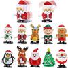 XineYuor 10PCS Giocattoli a Carica di Natale,Giocattolo di Natale Bambini,Divertenti Giocattoli a Orologeria Riempimento Sacchetto Regalo Natale per Bambini Festa Bomboniere