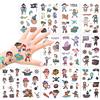 KonSait Howaf Pirati Tatuaggi Temporanei per Bambini, Impermeabile Tatuaggi Bambini Tatuaggio temporaneo Adesivi per Bambini Bambina Ragazzi Regalo Pirati Festa di Compleanno Giocattolo Gadget, 12 Fogli