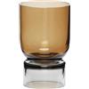 HÜBSCH - Vaso Stand - Marrone - Vetro soffiato a bocca