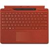 Microsoft Surface Pro 8/X Cover Alcantara + PEN -Poppy Red