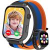 PTHTECHUS 4G Smartwatch Bambini GPS, Orologio Intelligente per Ragazza e Ragazzo 4-12 Anni con Telefono, Videochiamata, Chat, SOS, Sveglia, Contapassi, Camera, Modalità Classe, Gioco, Buio