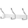 ZUIMENG Appendiabiti da Parete, Attaccapanni da Muro in Acciaio Inossidabile, Appendiabiti da Muro per Ingresso, Cameretta e Bagno (Argento, 3 Gancio 1Pc)