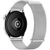 MroTech Cinturino Metallo 22 mm Compatibile per Samsung Galaxy Watch3 45mm/Watch 46mm SM-R800/R805/Gear S3 Frontier/S3 Classic Cinturini Milanese con Fibbia magnetica Mesh Loop per Donna Uomo,Argento