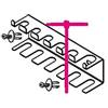 Beta S951/6 - Supporti per 6 chiavi a t maschio, in lamiera