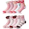 Adorel Calzini Calze Divertenti Cotone Bambina 10 Paia Coniglietto e Cavallo Rosa 23-26 (Dimensioni del produttore M)
