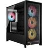 CORSAIR FRAME 5000D RS ARGB Modulare Flusso d'aria Elevato Mid-Tower PC Case - 4x Ventole RS Preinstallate, Sistema di Montaggio Delle Ventole InfiniRail, Scheda Madre a Connettore Inverso - Nero