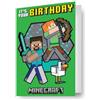 Danilo Promotions LTD Minecraft, biglietto di compleanno con effetto 3D, lenticolare, un fantastico biglietto per tutte le occasioni