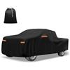 X AUTOHAUX - Telo copriauto per GMC Sierra Crew Cab 2 m 210D-PU, copertura completa per tutte le condizioni atmosferiche, con cerniera porta, impermeabile, antivento, protezione da sole, pioggia, neve