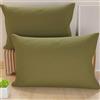 PETTI Artigiani Italiani - Coppia di Federe Cuscino 50x80 cm in Microfibra, Cuscini Arredo Camera da Letto, Divano, Set 2 Fodere Copricuscino, Federa Tinta Unita Fango, 100% Made in Italy