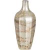 BigBuy Home Vaso bianco vetro 11 x 11 x 25 cm