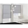 PUR LINE PURLINE | Tenda a rullo giorno e notte larghezza x altezza 110x180 - Tenda a rullo giorno e notte Dimensioni 107x175 giorno e notte a parete o soffitto - Tenda giorno e notte Colore Grigio
