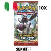 POKEMON XY TURBO BLITZ 10 BUSTINE SEALED ITALIANO - BOOSTER PACCHETTI ITA