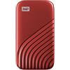 WD Western Digital Hard Disk Esterno My Passport 1 TB Rosso con USB tipo-C