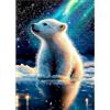MOGTAA Kit per diamond painting 5D con orso polare, per adulti, fai da te, con animali, per adulti e principianti, kit di decorazione per la casa, idea regalo, 30 x 40 cm