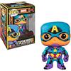 Funko POP Marvel: Black Light - Captain America Giocatollo, Multicolore, 48845