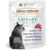 Almo Nature HFC Urinary Help - Cibo Umido per Gatti - Supporto Vie Urinarie - Tonno dell'Atlantico e Mirtilli Rossi - Human Grade, Monoproteico, Gluten Free - 24x50g