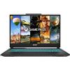 MSI Cyborg 15 Gaming Laptop, 15,6 Full HD 144Hz, Intel Core i7-13620H, NVIDIA GeForce RTX 4060, 16 GB DDR5, SSD da 512 GB, Windows 11 Home, tastiera QWERTZ, A13VF-862, nero/trasparente