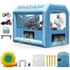 VEVOR Cabina di Verniciatura Gonfiabile, Tenda di Verniciatura Gonfiabile Portatile Potente Ventilatore, Sistema di Filtro dell'Aria, Verniciatura per Auto Veicoli e Mobili 3,9 x 2,4 x 2,4 m, 550 W