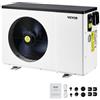 VEVOR Pompa di Calore Elettrica per Piscina, Capacità 2,51-11,38 kW, Riscaldatori Frequenza Variabile a Risparmio Energetico Piscine Fuori Terra 25-50 m³, Riscaldamento Scaldabagno AC 220-240 V 50 Hz