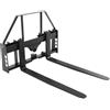 VEVOR Forca Pallet, Capacità 1814 kg, Attacco per Telaio Lato Lungo 1220 mm, Lame per Carrelli Elevatori, Ricevitore di Attacco da 50,8 mm e Manicotti per Lancia, per Minipale, Trattori