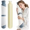 Homealexa Borsa dell'Acqua Calda Lunga, cato con Peluche Morbida 2L Boule Acqua Calda a Tubo per Collo Spalla 73 x 13 cm in Gomma Premium