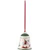 Villeroy & Boch - My Christmas Tree, campana giocattolo, 5,5 x 5,5 x 6,5cm, Porcellana, verde