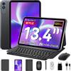 T60Pro Tablet 13,4 Pollici,Android 15 Tablet Con Tastiera,120Hz Display,24Gb RAM