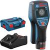 Bosch Professional 12V System Rilevatore D-tect 120 (1 batt. 12V, rilevamento max. tubi in plastica/sottostrutture/cavi sotto tensione/metalli magnetici/non magnetici: 60/38/60/120/120 mm, L-BOXX)