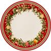 Villeroy & Boch, Winter Bakery Delight Piatto Piano Rosso, Lavabile in Lavastoviglie, Adatto per Microonde, Piatto Natale, Piatto Ceramica Natale, Ceramica, Porcellana Premium