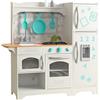 KidKraft Countryside Cucina Giocattolo in Legno Per Bambini con Accessori per Pentole e Frigorifero Magnetico, Giocattolo per Bambini 3+ Anni, 53424