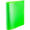 HERMA 19713 Raccoglitore ad anelli A4 traslucido verde fluo, sottile, 2 anelli, larghezza 25 mm, cartella in plastica con supporto per scuola e ufficio, raccoglitore ad anelli in plastica robusta per