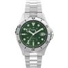 Timex TW2Y15200 Trend, Orologio da uomo automatico da 41 mm, con cinturino a bracciale in acciaio inox, quadrante verde e cassa in acciaio inox