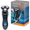 Remington Rasoio elettrico Barba - Utilizzo su asciutto e bagnato - Rasoio a Testine Rotanti flessibili, nero/blu, Rasoio a Testine rotanti HyperFlex Aqua XR1430