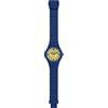 HIP HOP, Collezione Xman, Orologio Uomo con Cinturino in Silicone Intercambiabile, Pratica Chiusura, Quadrante in Vetro Acrilico, Cassa 42 mm, Movimento al Quarzo, Blu-Giallo