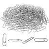 topolenashop 100 Graffette in Metallo 28mm Argento | Clip Fermacarte Resistenti per Ufficio, Scuola, Casa | Fermagli in Acciaio Antiruggine per Documenti, Foto, Planner e ArchiviazioneArt. 67918