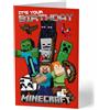 Danilo Promotions LTD Biglietto di compleanno Minecraft, biglietto di compleanno per bambini, biglietto di compleanno per bambini, minecraft, biglietto di auguri per amici