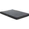 Juskys Cuccia ortopedica per cani Milow 112x81 cm - morbida e resistente - rivestimento sfoderabile e lavabile - cuscino e tappetino per cani di taglia grande - Grigio