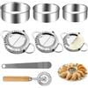 ZENZERO® – Stampo Per Ravioli In Acciaio Inox Da 9,5 Cm – Ideale Per Pasta Ripiena, Fatto In Acciaio Alimentare