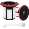 Puasok 2 Pezzi Filtro Aspirapolvere per Bosch Unlimited Serie 6 Kit, per Bosch Aspirapolvere Accessori Ricambi, con Spazzola per la Pulizia, per Contro Polveri Sottili, Cattivi Odori
