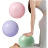 SENLINLIN 3 palline da pilates da 25 cm, morbide, antiscivolo e ispessite, piccole in rosa, viola e verde, con tubo di soffiaggio, accessori per pilates e yoga, per palestra, casa, ufficio