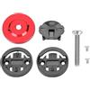 Keenso Supporto Contatore Chilometrico per Bicicletta, Supporto per Contachilometri GPS Asta Bicicletta Supporto Computer Bicicletta(Rosso)
