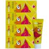 Betadent KIT 4 DENTIFRICIO JUNIOR 6+ per bambini da 6 anni in su. Formulazione naturale, antiplacca e anticarie. Equilibrato dosaggio di Sali di Fluoro alla concentrazione di 950 ppm F. 4x75ml