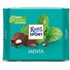 RITTER SPORT Menta, Tavoletta di Cioccolato Fondente Con Ripieno di Crema Alla Menta Piperita 40%, Cacao 100% Certificato Sostenibile, 100 g