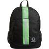 Invicta Zaino Scuola Strong, Doppio Scomparto con Tasca Porta PC, Tasca Porta Borraccia, Tasca con Organizer, Maxi Capiente, Unisex-Bambini e Ragazzi, Nero/Verde, 38lt