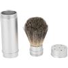 BORDSTRACT Pennello da Barba in Tasso Puro, Pennello da Barba da Uomo con Manico in Alluminio Per L'uso con Il Rasoio, Genera Una Schiuma Densa Per Regali da Barba Personali E Professionali, Viaggi a Casa